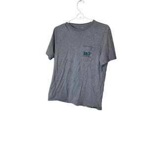 Vineyard Vines Shirt Mens Small Gray Short Sleeve Whale‎ Pocket Graphic Tee